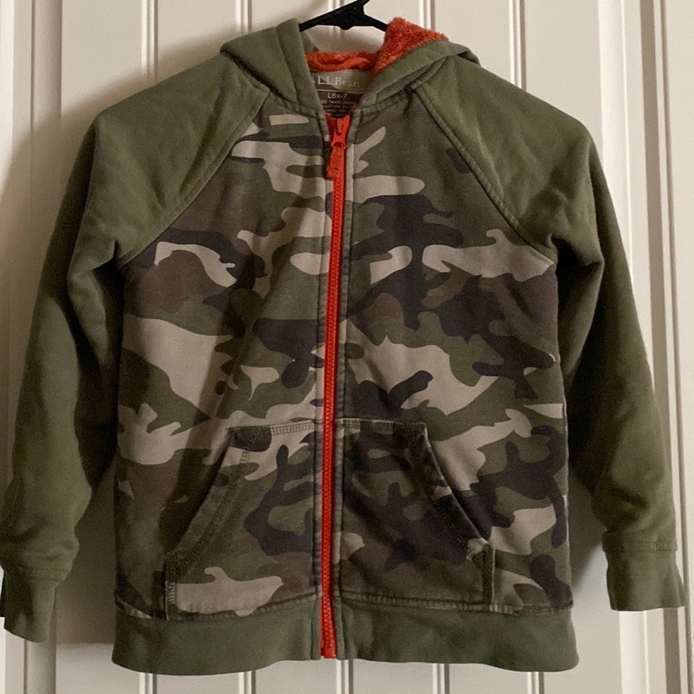 L.L. Bean little boys sweater jacket 6x-7